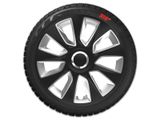 Capace roti pentru Peugeot Stratos RC 15&quot; Black &amp; Silver 4pc