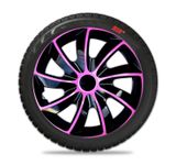 Capace roti pentru Škoda Quad 15&quot; Pink &amp; Black 4 buc